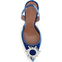 Blue Velvet Sandals