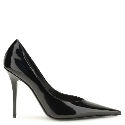 Black Calf Leather Bos Taurus High Heel Pumps