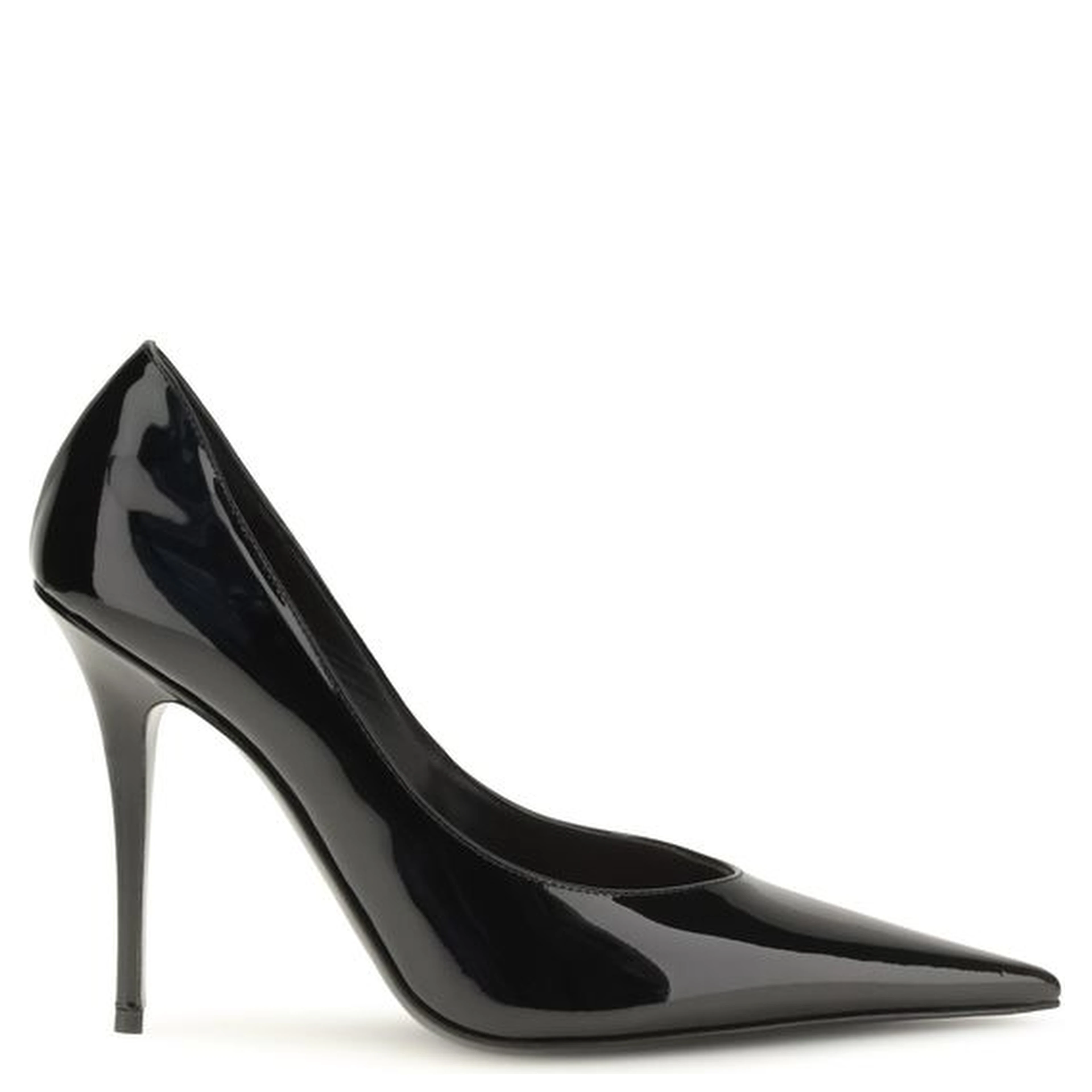 Black Calf Leather Bos Taurus High Heel Pumps