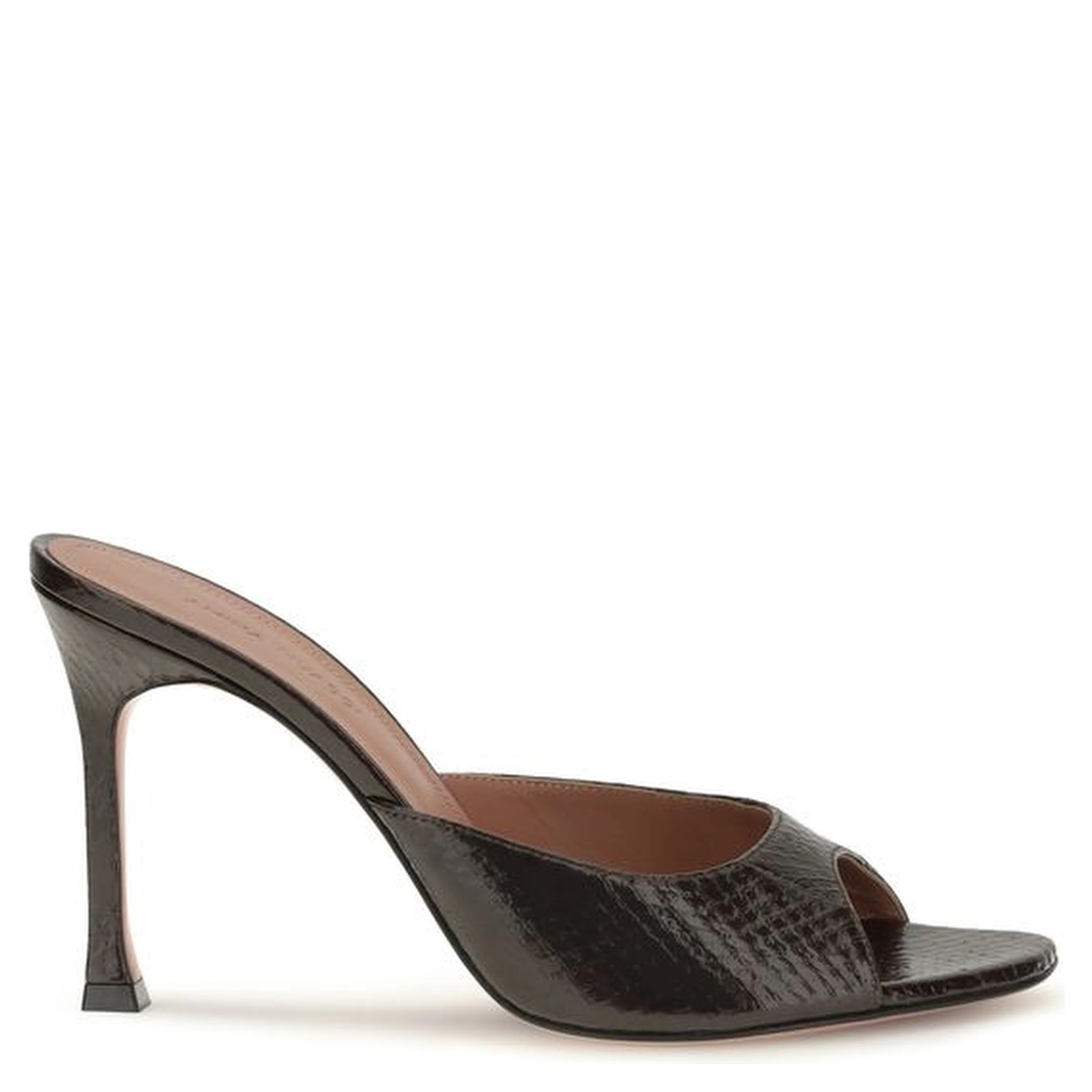 Brown Calf Leather Bos Taurus Stiletto Heel Sandals