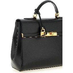 Black Lamb Leather Handbag