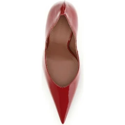 Red Calf Leather Bos Taurus High Heel Pumps