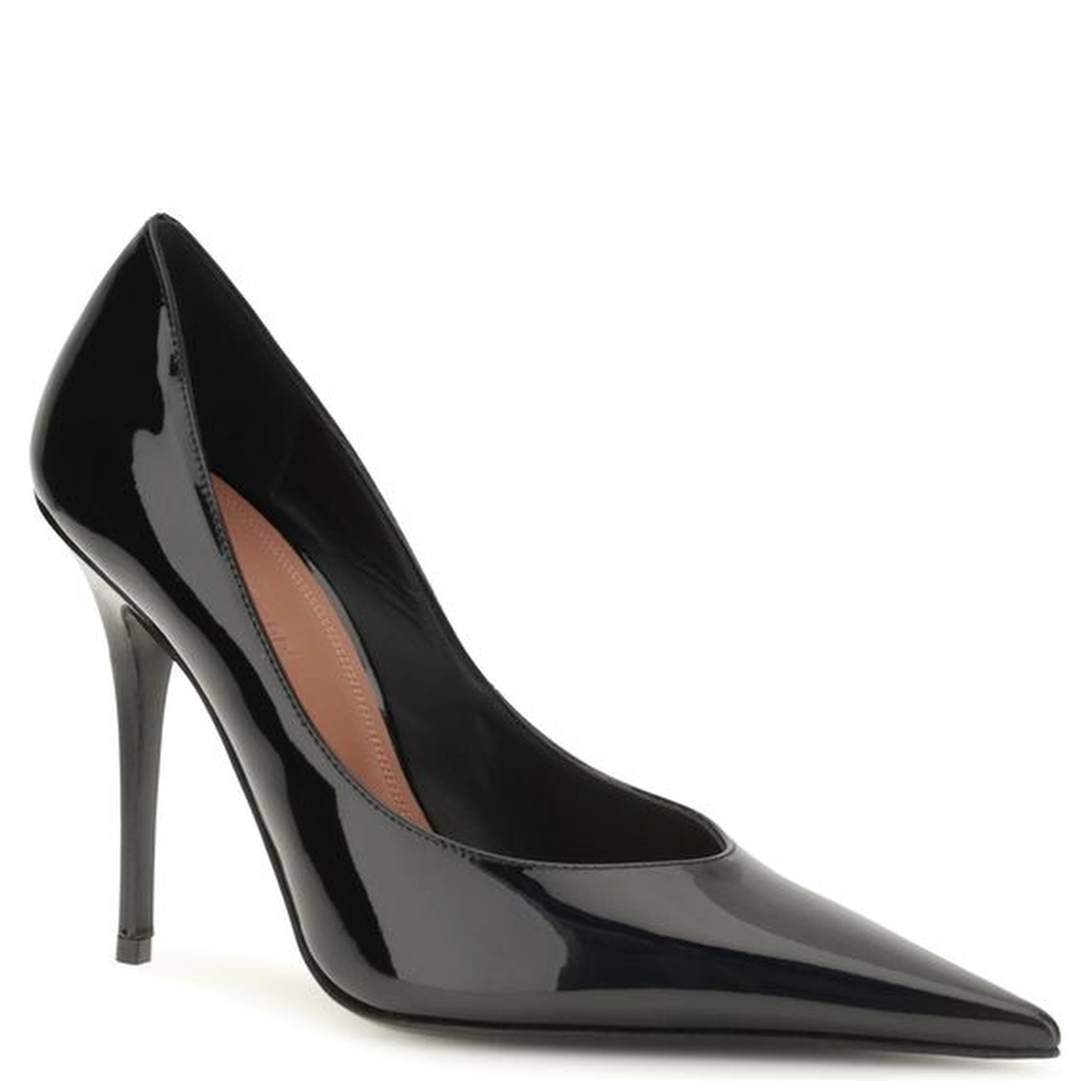 Black Calf Leather Bos Taurus High Heel Pumps