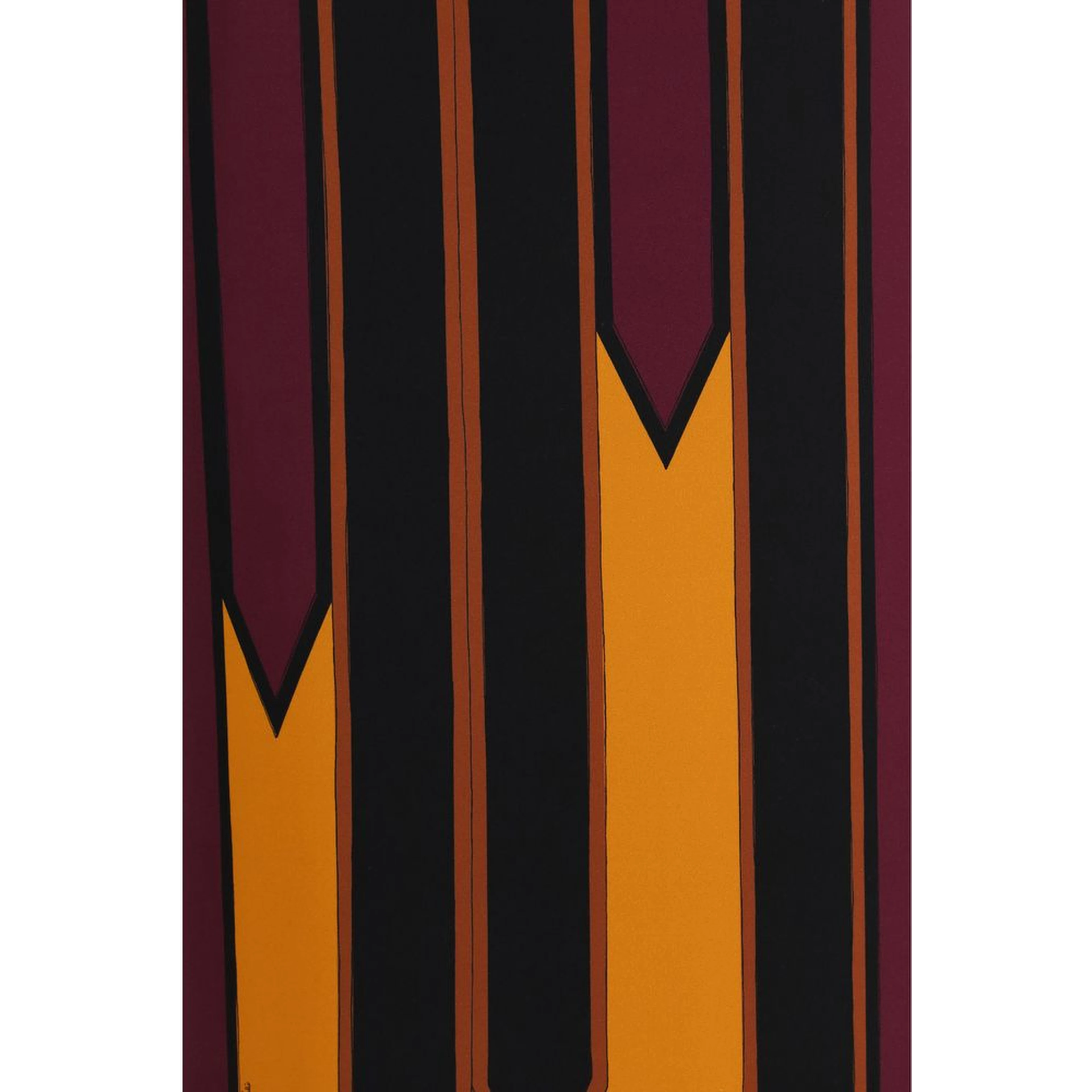 Multicolor Polyamide Long Skirt