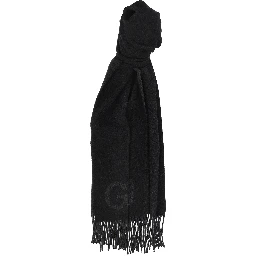 Black Wool Scarf