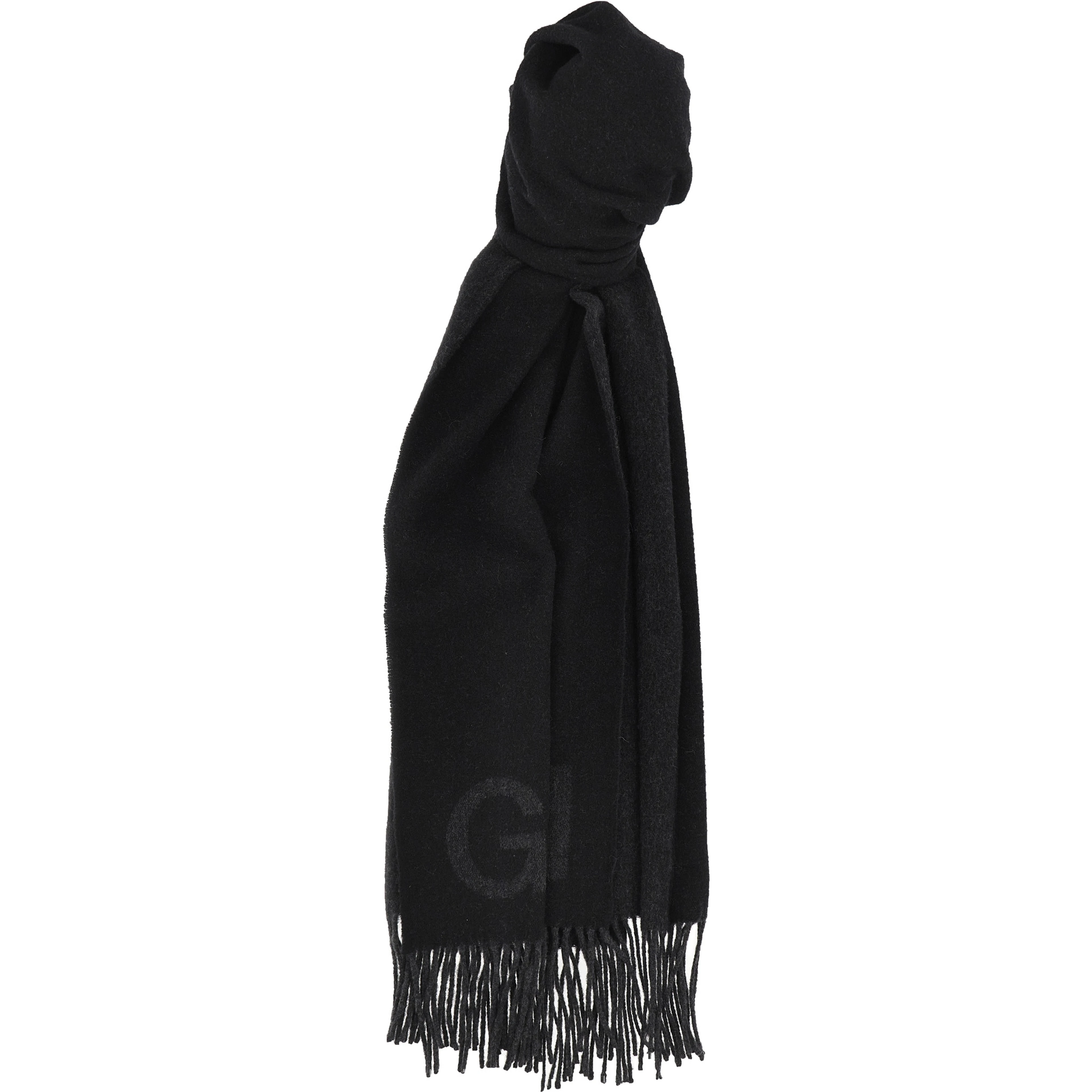 Black Wool Scarf