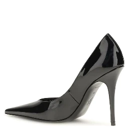 Black Calf Leather Bos Taurus High Heel Pumps