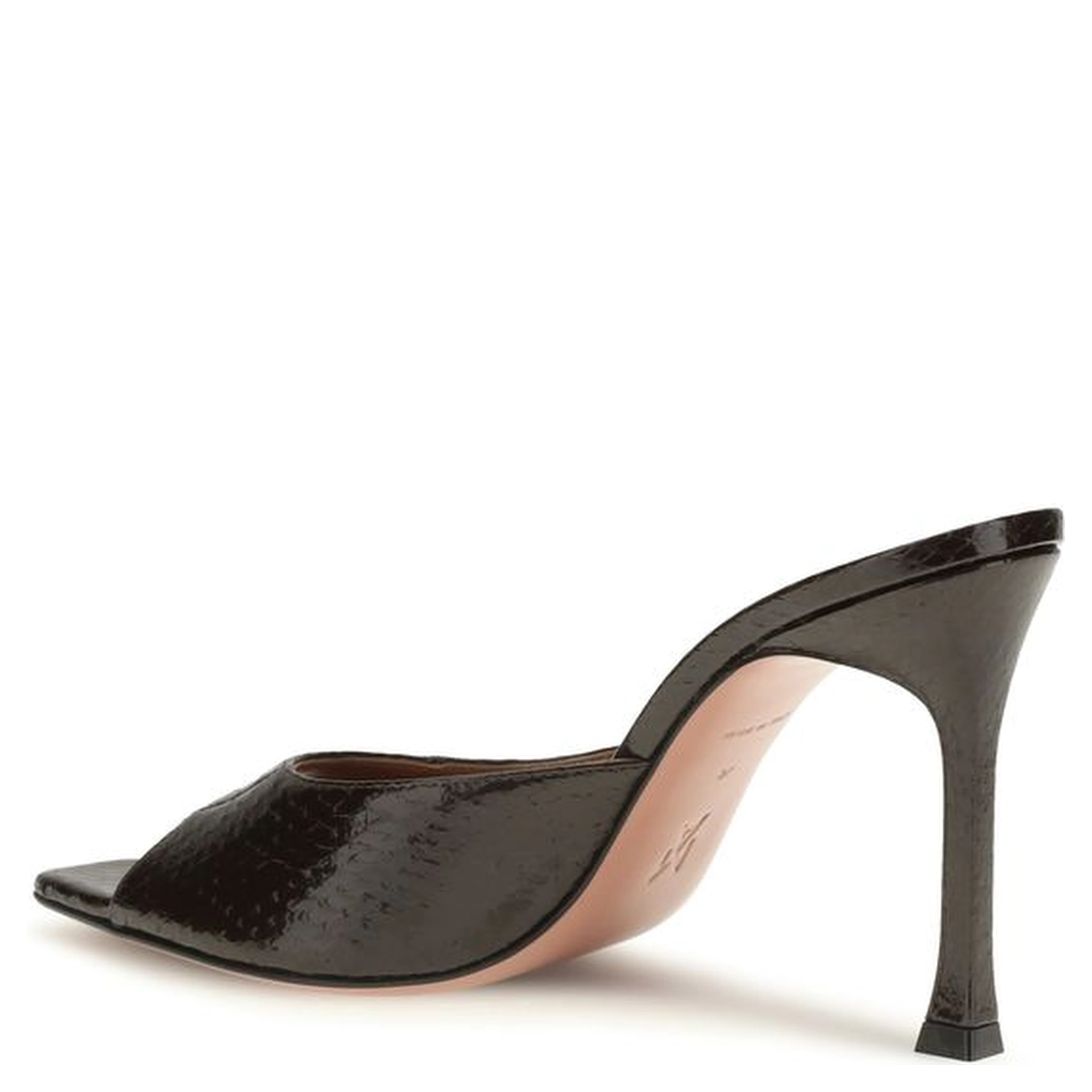 Brown Calf Leather Bos Taurus Stiletto Heel Sandals