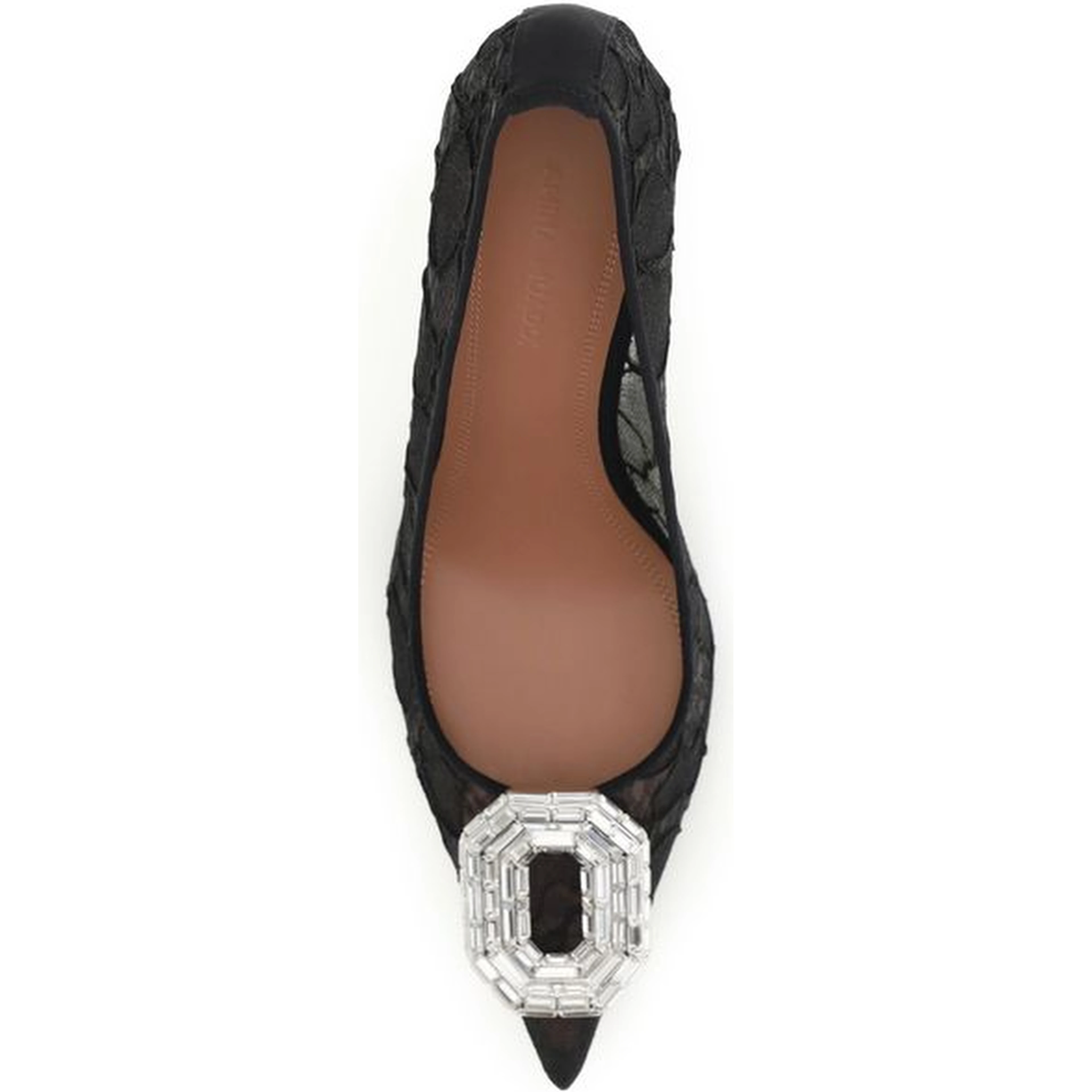 Black Fabric High Heel Pumps