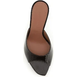 Brown Calf Leather Bos Taurus Stiletto Heel Sandals