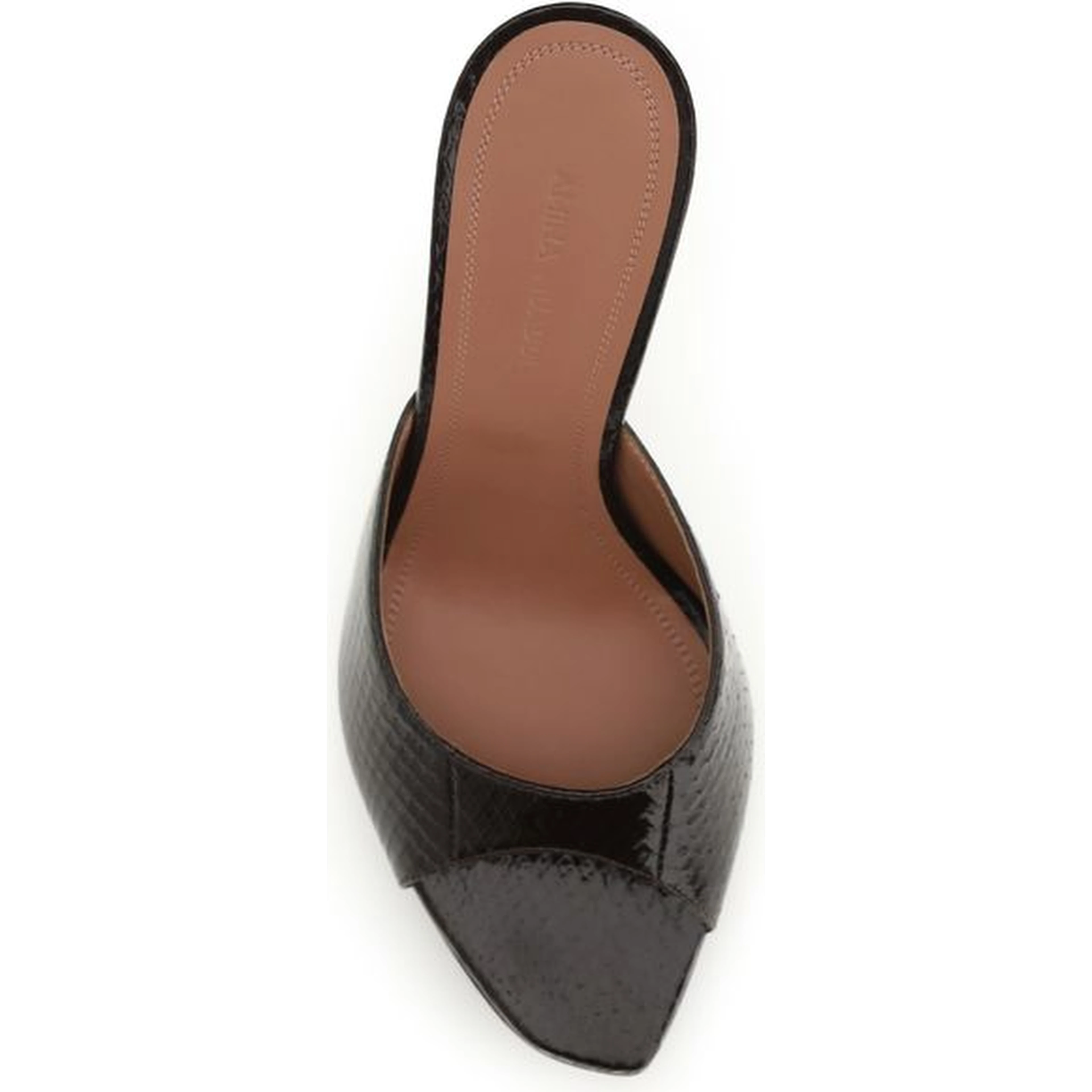 Brown Calf Leather Bos Taurus Stiletto Heel Sandals