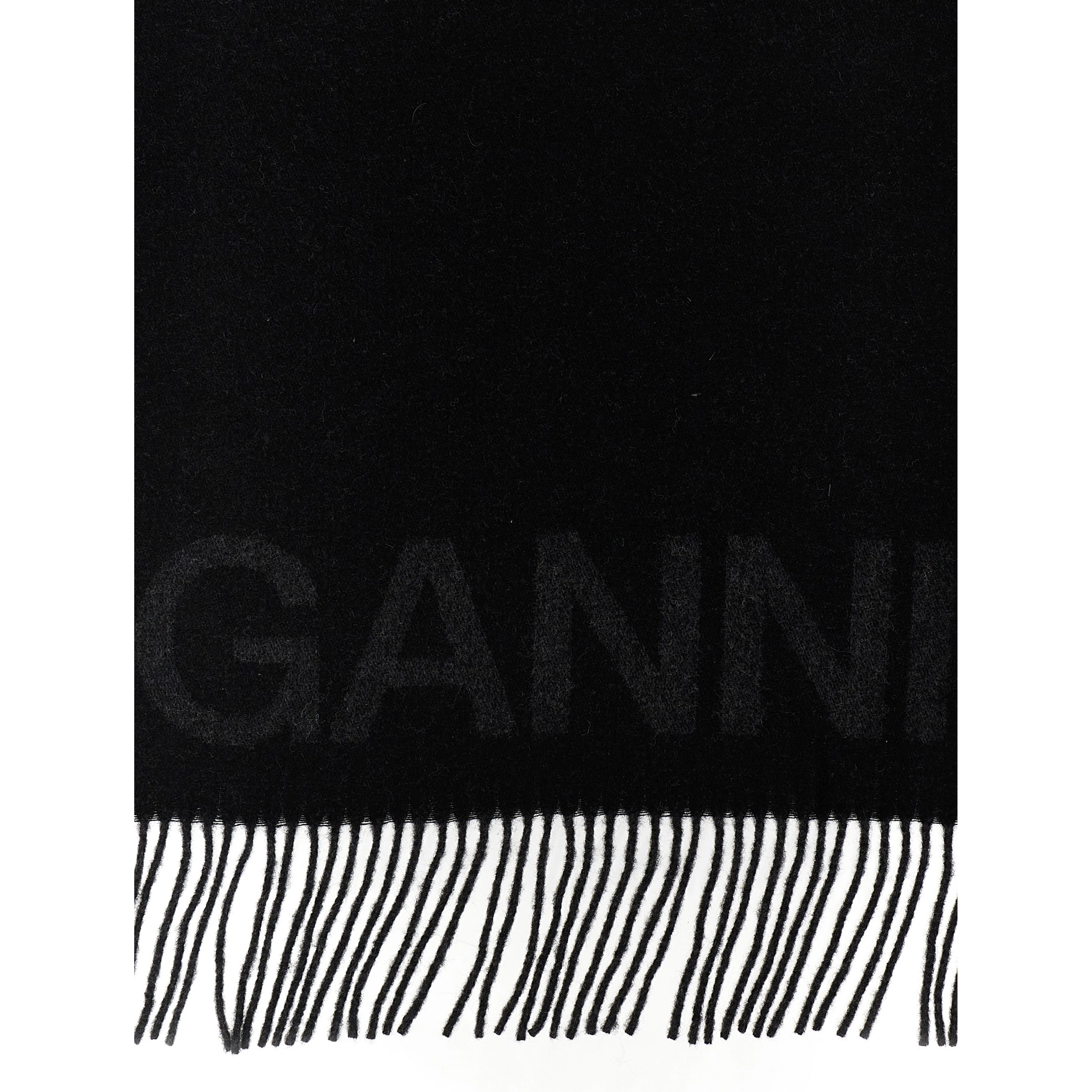 Black Wool Scarf