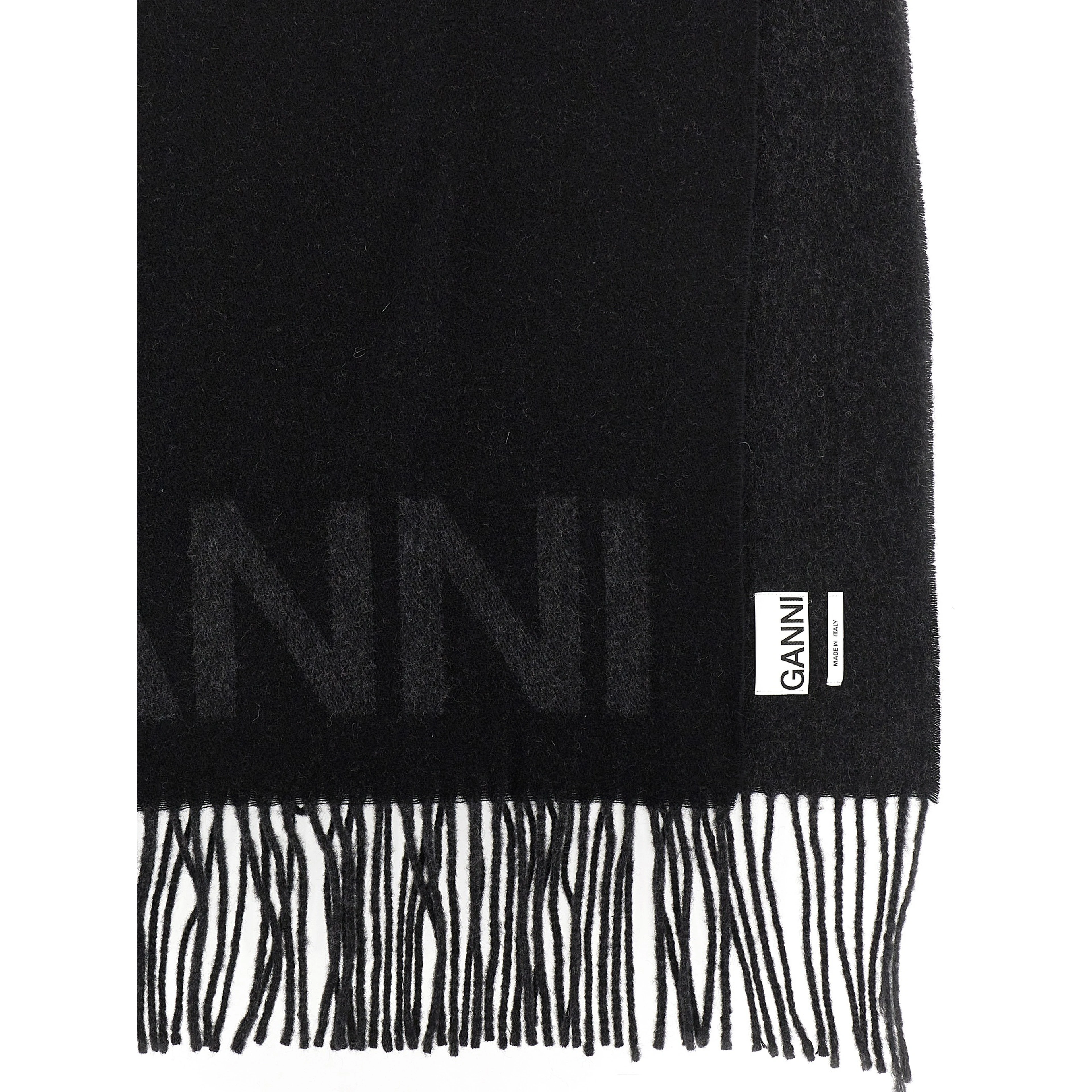 Black Wool Scarf