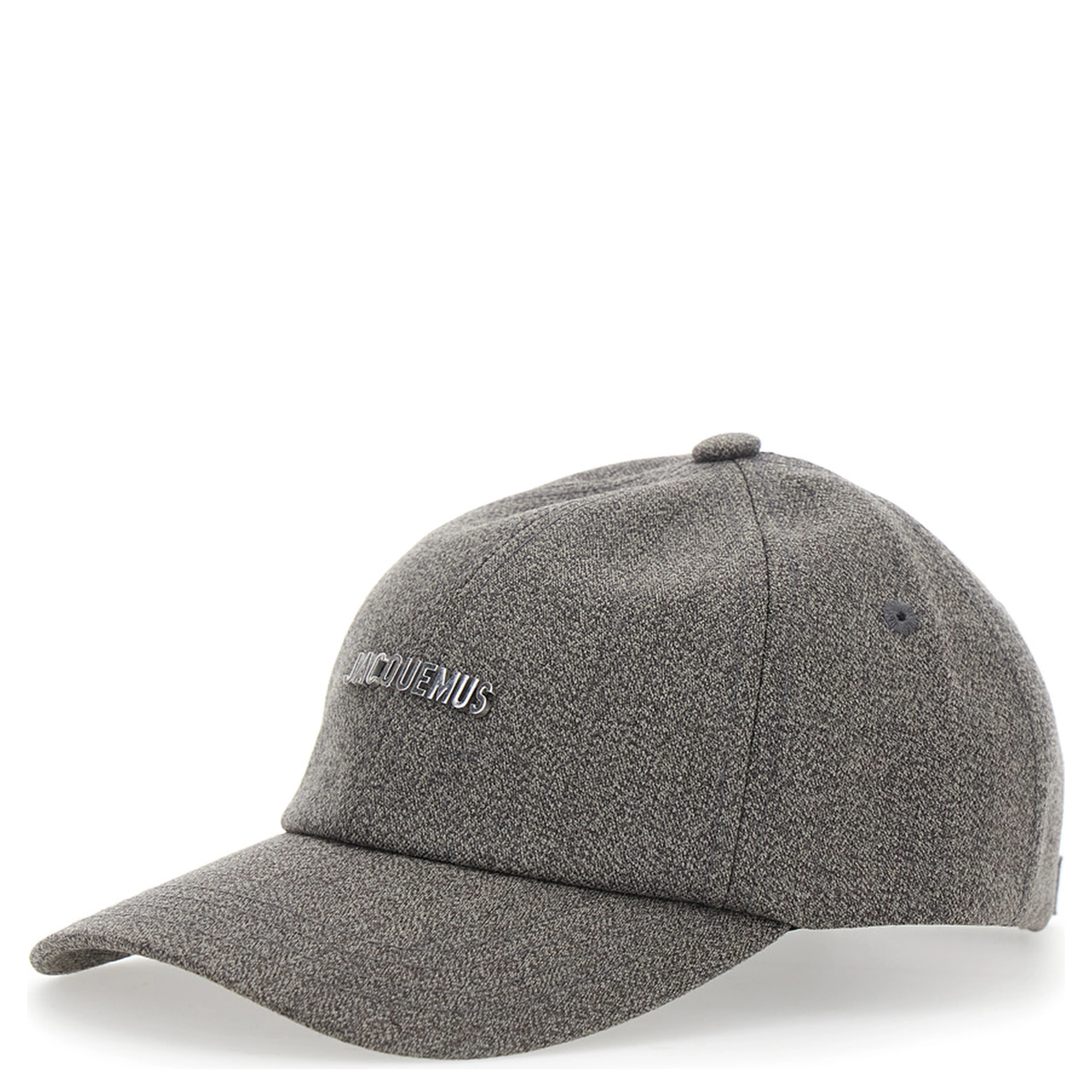 Cap with visor in brown fabric for unisex