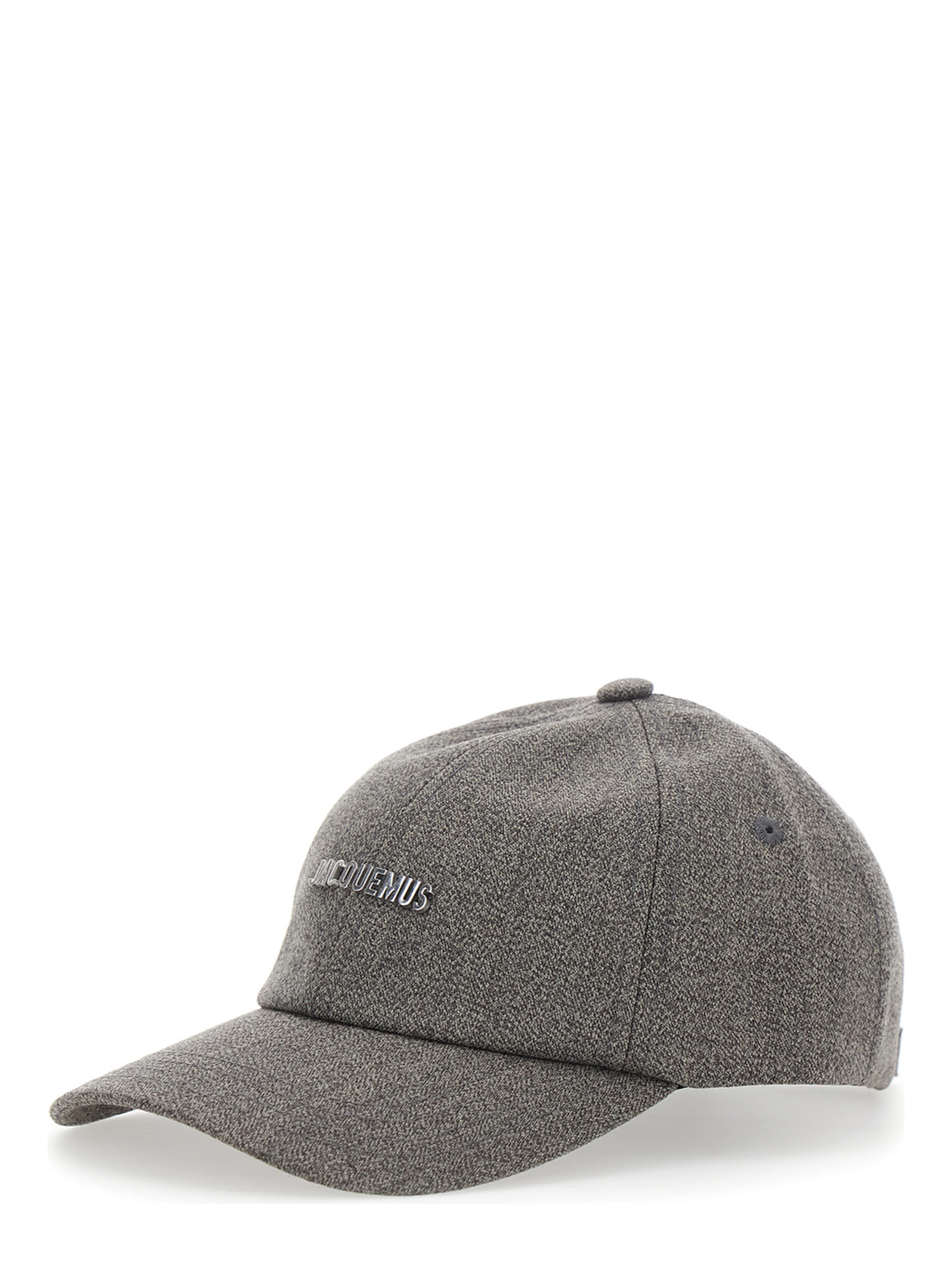 Cap with visor in brown fabric for unisex