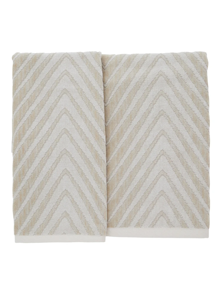 MISSONI HOME ZIGGY multicolor unisex set of 2 pieces in fabric alternative