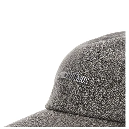 Cap with visor in brown fabric for unisex