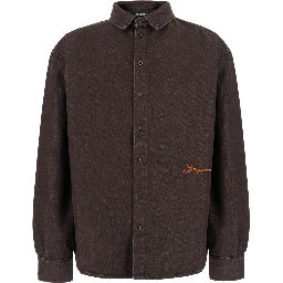 LA CHEMISE DE-NIMES SIMON brown fabric shirt for men