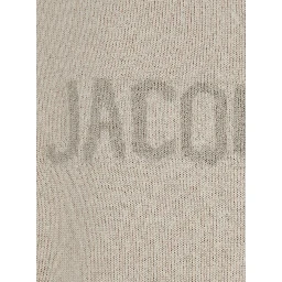 Sweater LA MAILLE MOULIN with Round Neck and Long Sleeves in Tech Fabric Beige Women