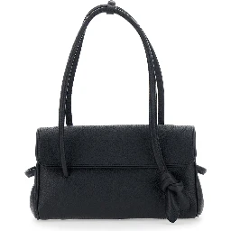 LE TURISMO LONG is a unisex black calf leather shoulder bag