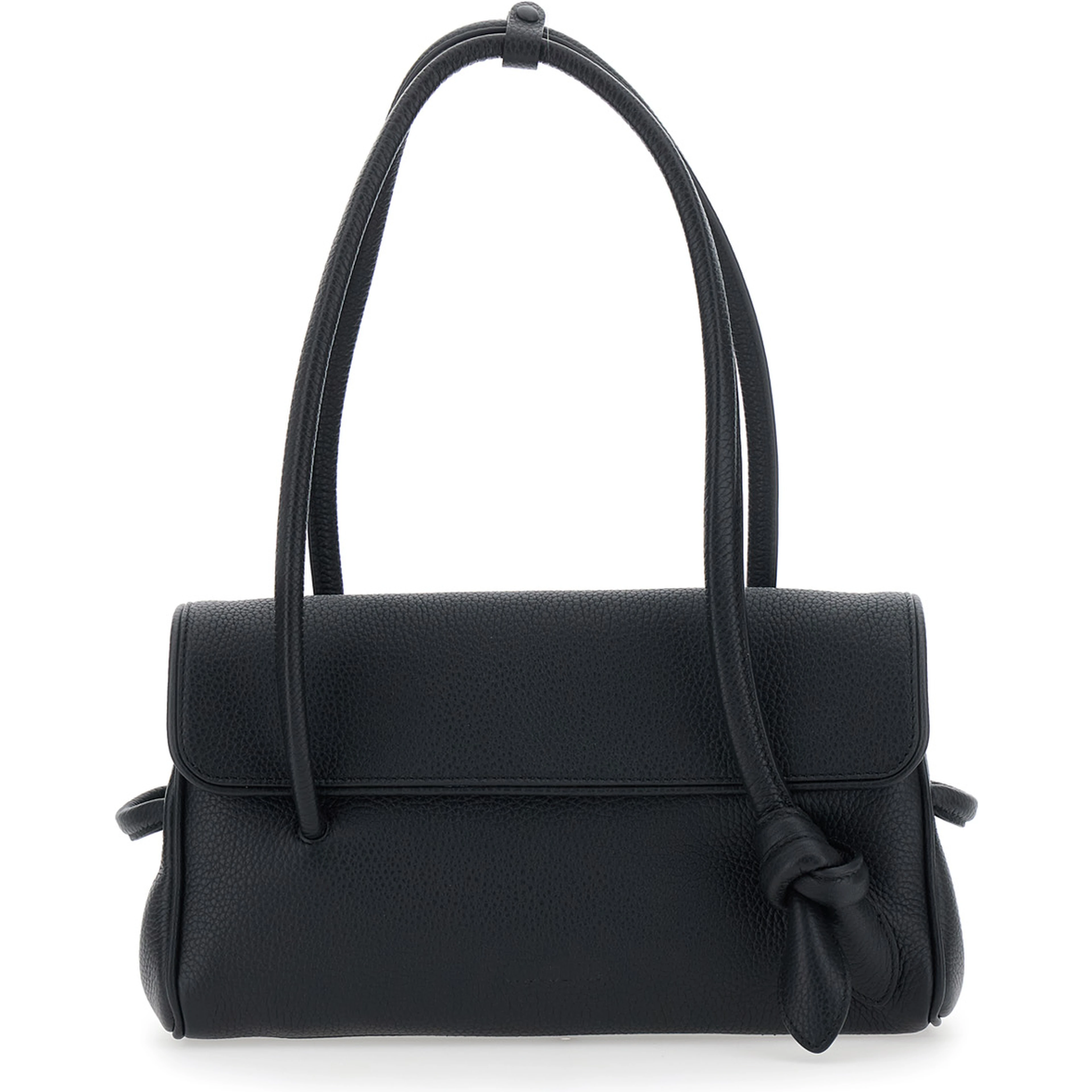 LE TURISMO LONG is a unisex black calf leather shoulder bag