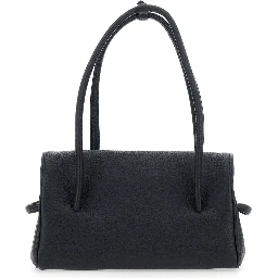 LE TURISMO LONG is a unisex black calf leather shoulder bag