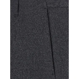 LE PANTALON OVALO is a pair of pants with pockets and front closure in gray for women