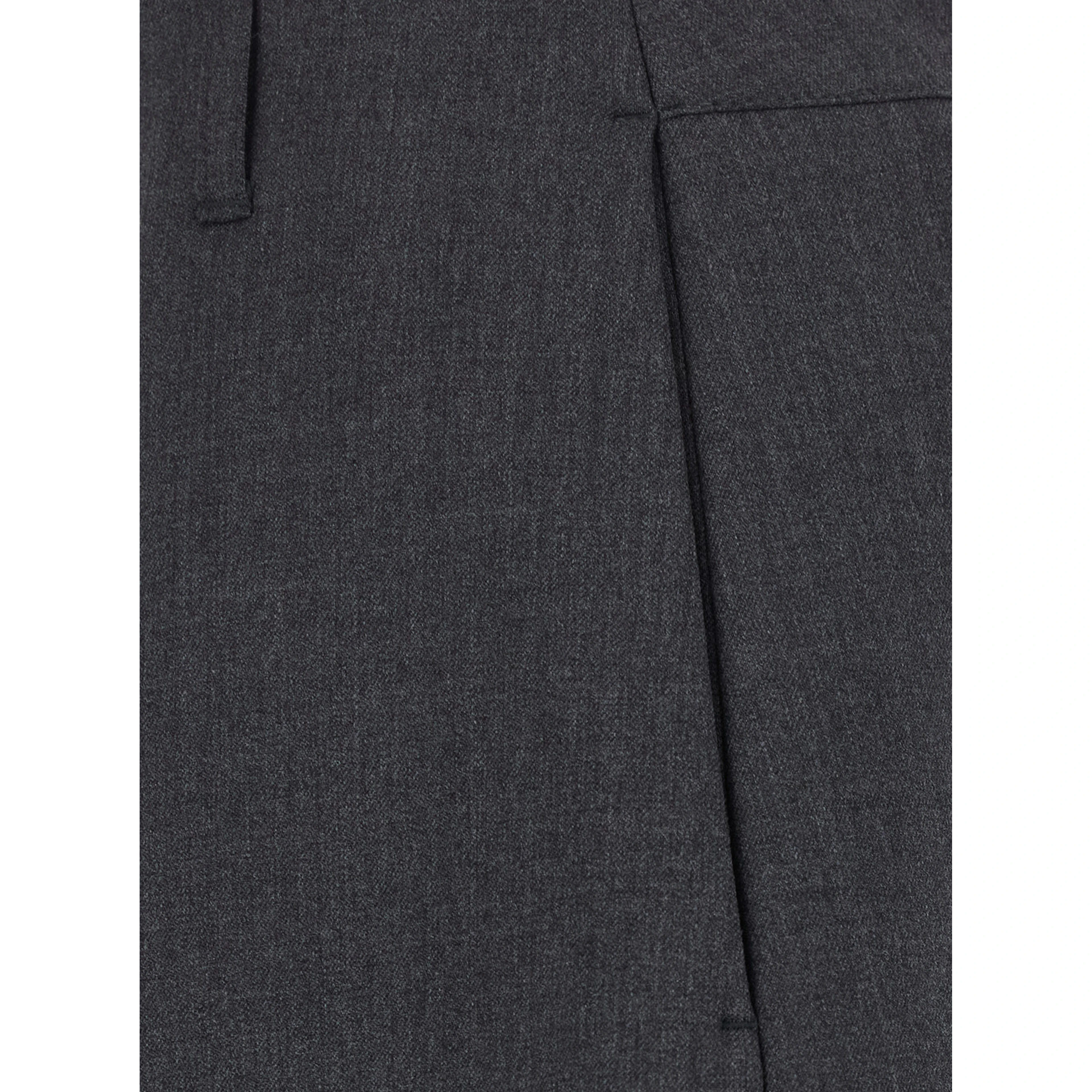 LE PANTALON OVALO is a pair of pants with pockets and front closure in gray for women