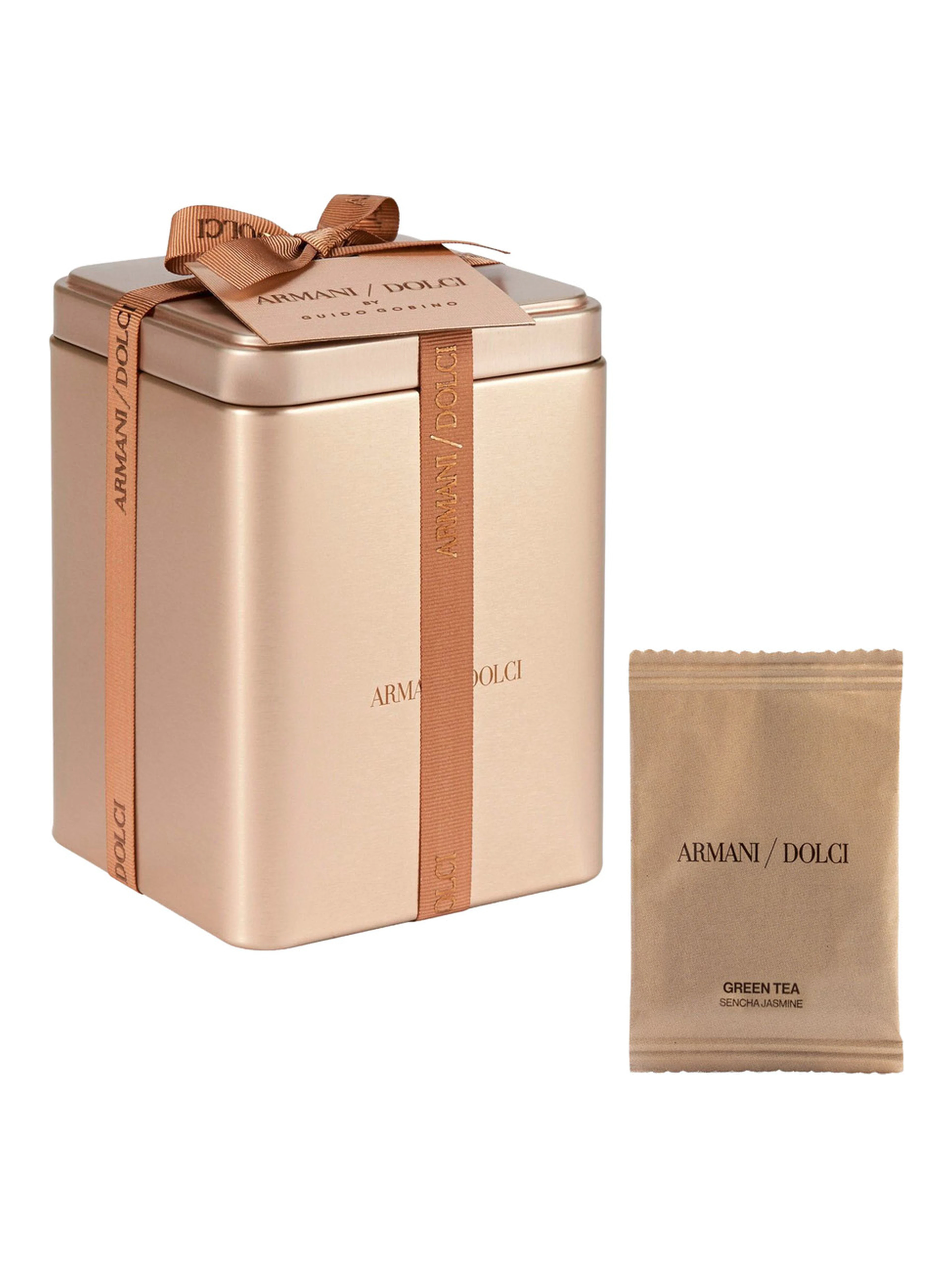 GREEN SENCHA JASMINE TEA in a tin with multicolored sencha green tea and jasmine unisex