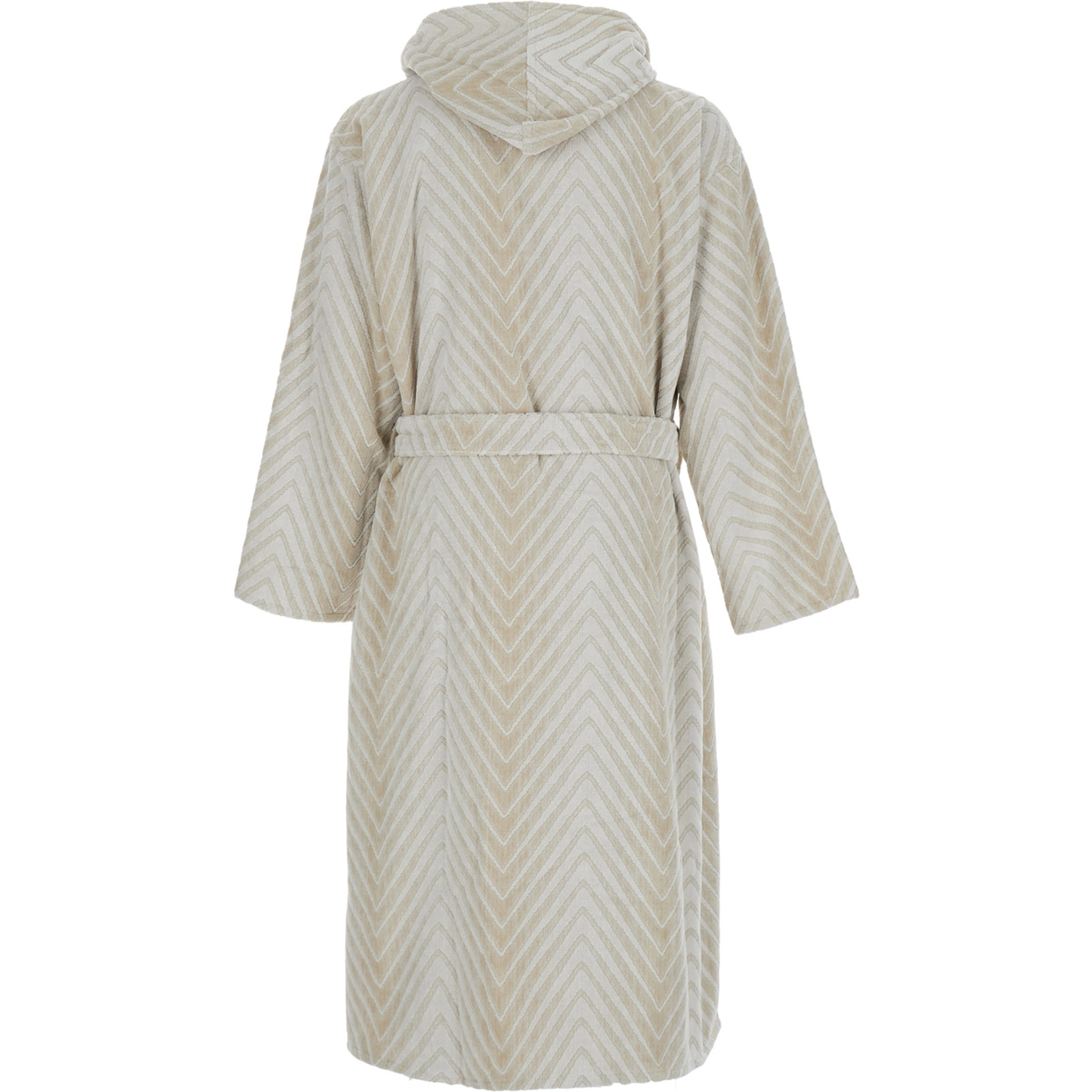 Unisex multicolor hooded bathrobe in fabric