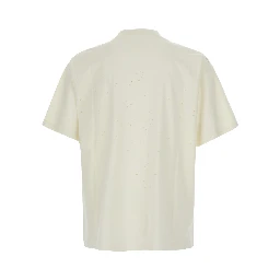 SATISFY MothTech T-Shirt with essential line in Fabric and white unisex