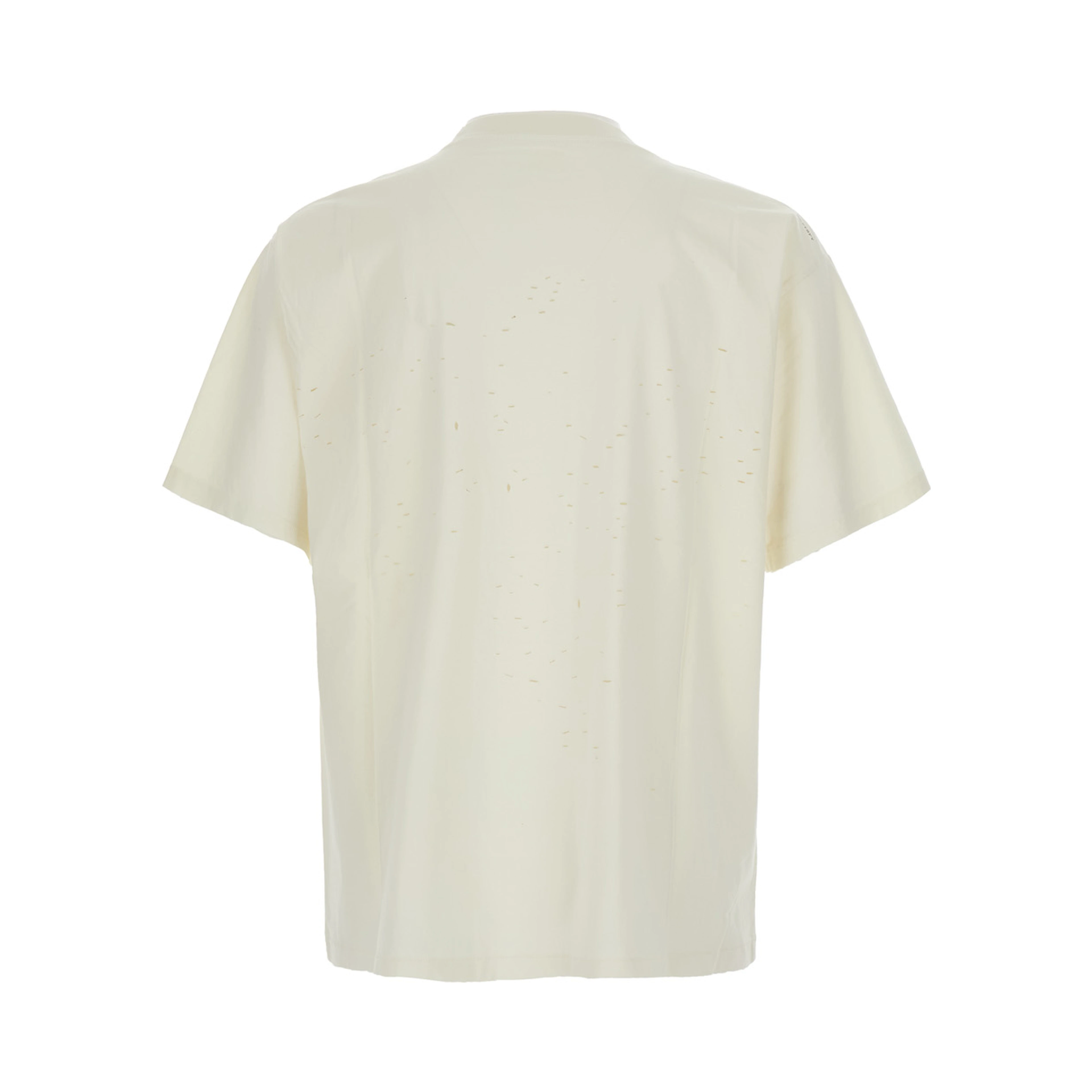 SATISFY MothTech T-Shirt with essential line in Fabric and white unisex