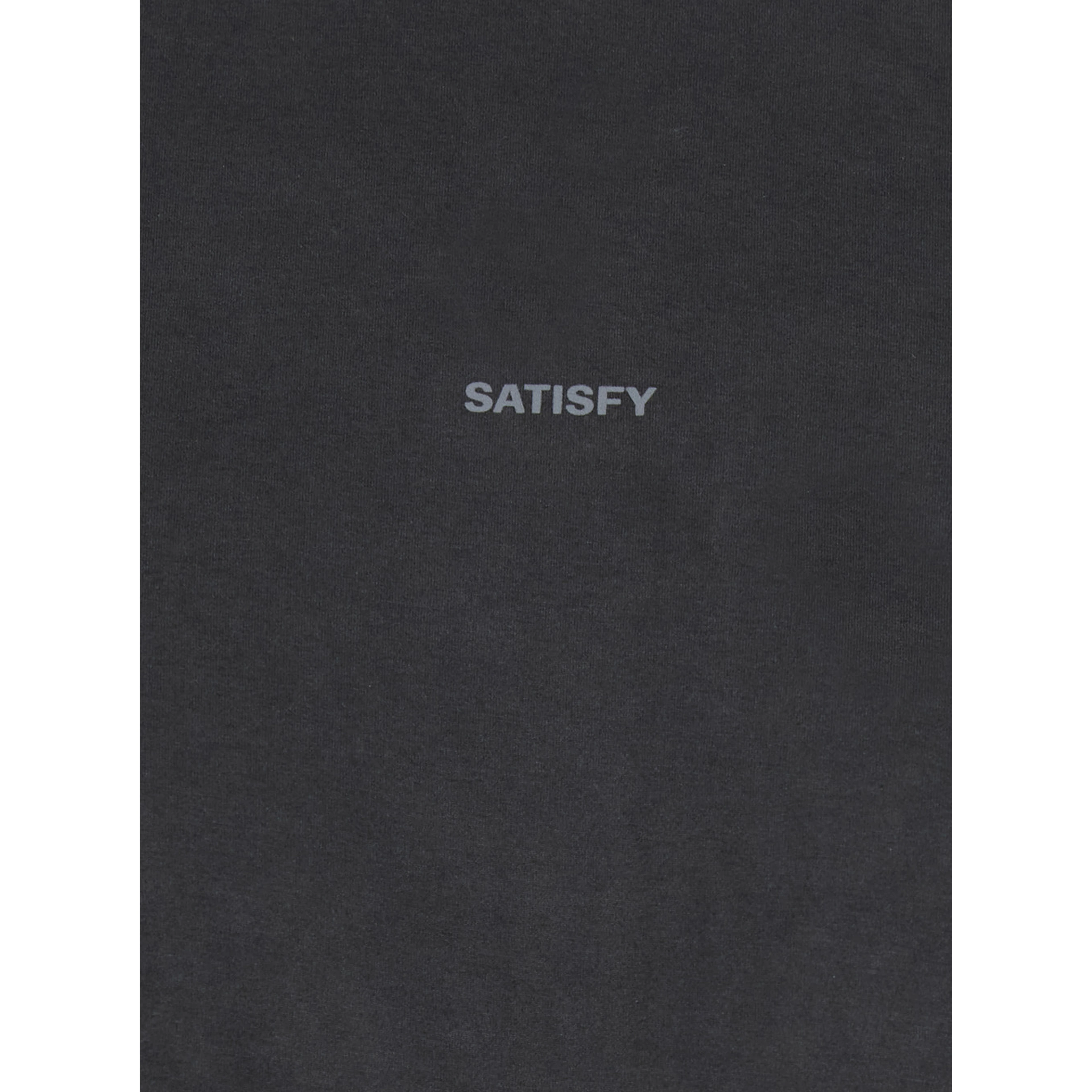 T-shirt with logo and round collar in Tech Fabric Gray Unisex