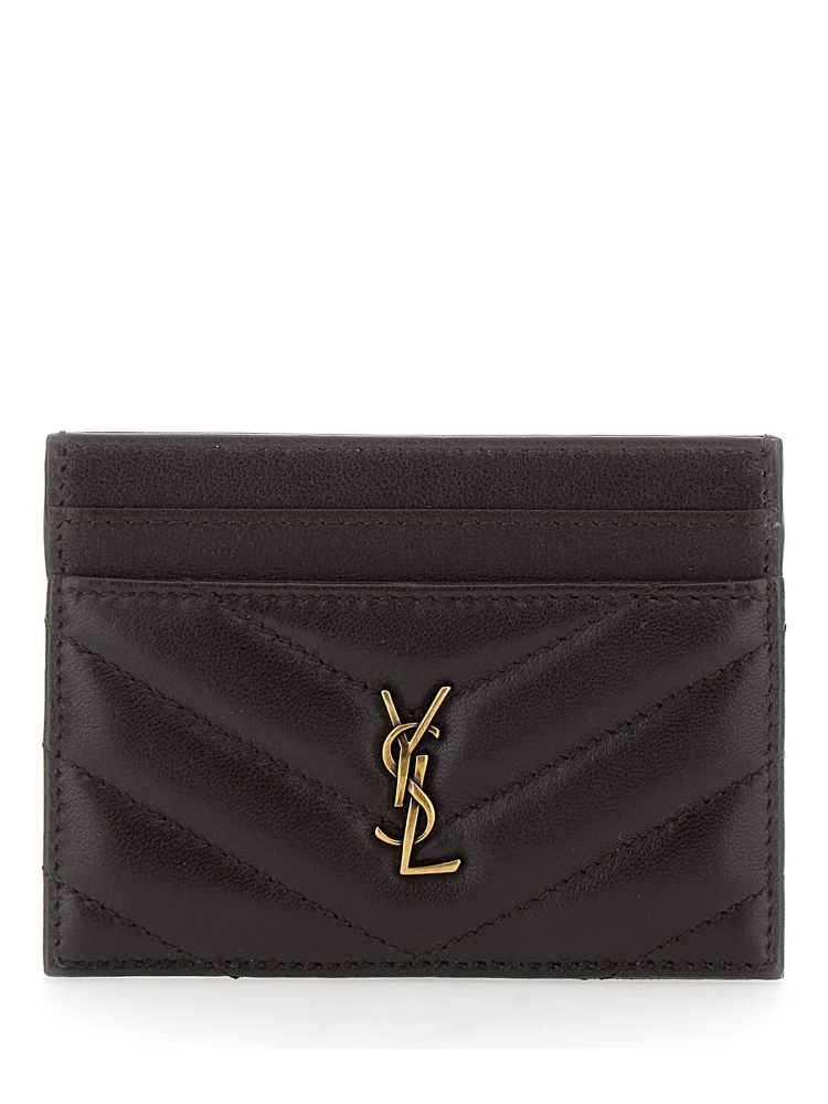 CREDIT CARD CASE AGNEAU SOUPLE BRILLANT MATELASSE