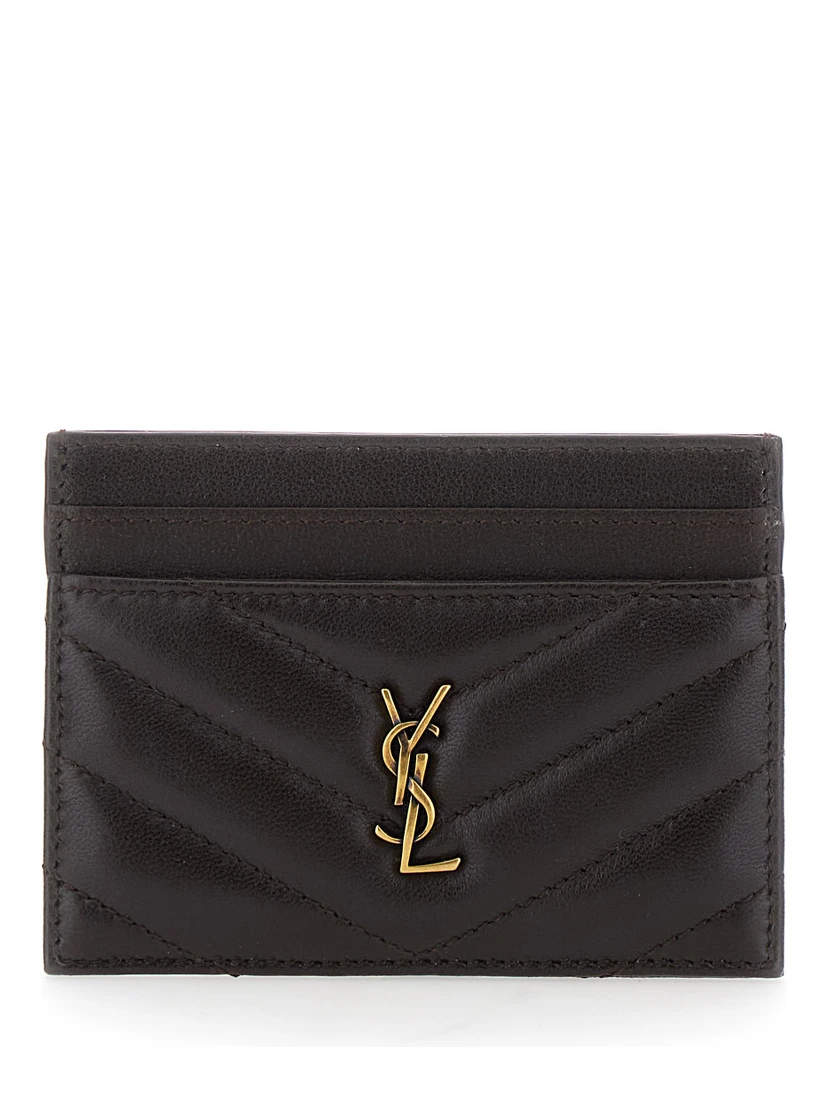 CREDIT CARD CASE AGNEAU SOUPLE BRILLANT MATELASSE
