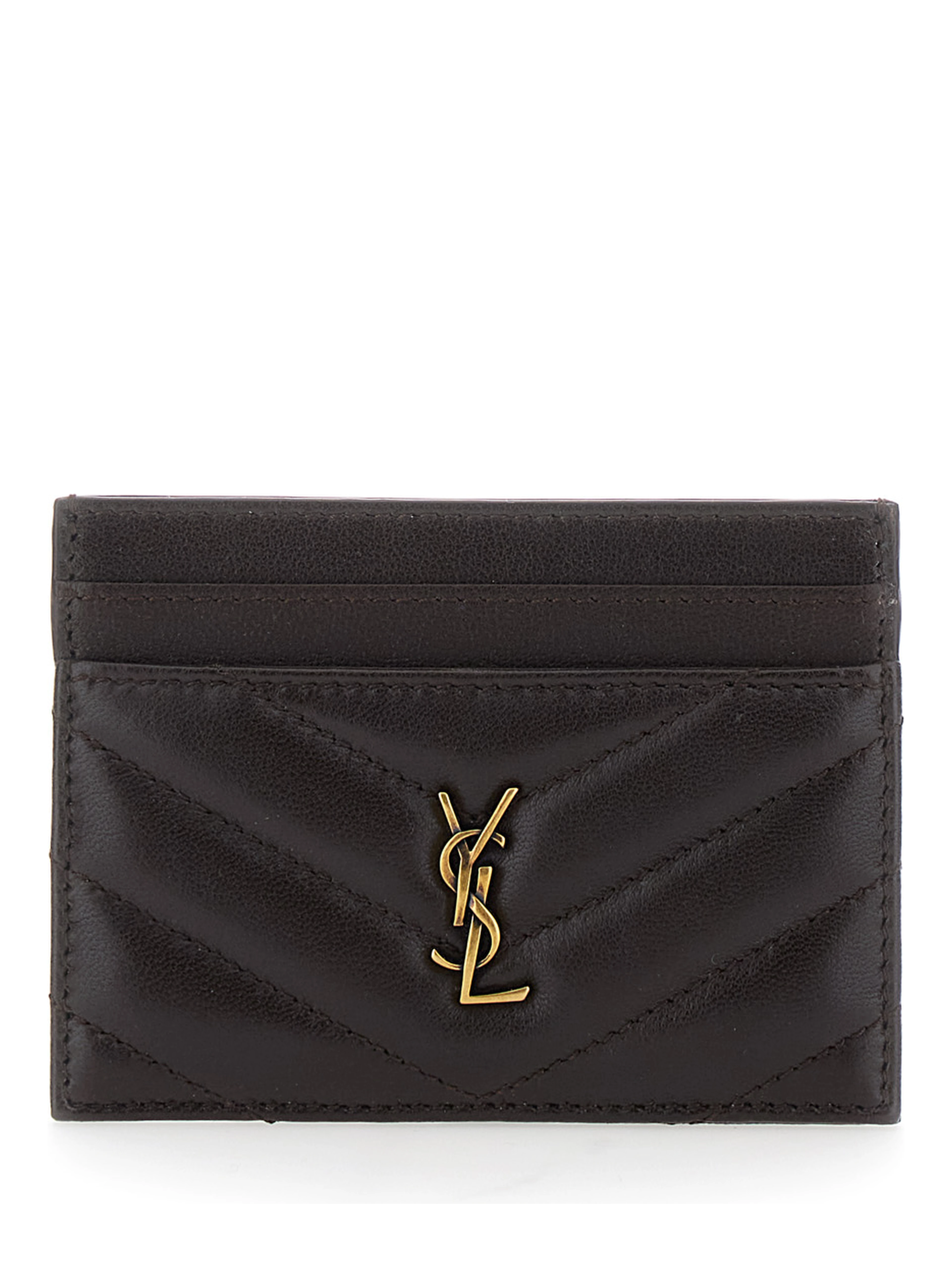 CREDIT CARD CASE AGNEAU SOUPLE BRILLANT MATELASSE