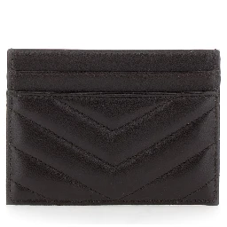 CREDIT CARD CASE AGNEAU SOUPLE BRILLANT MATELASSE
