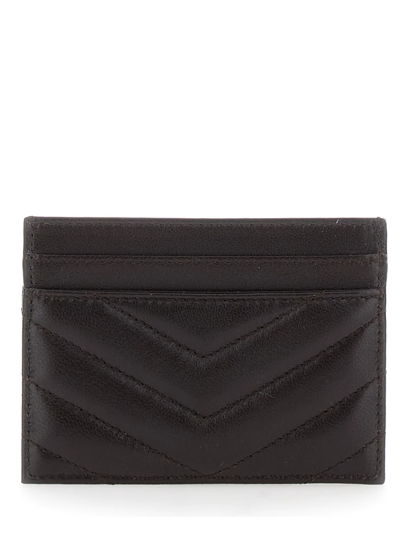 CREDIT CARD CASE AGNEAU SOUPLE BRILLANT MATELASSE