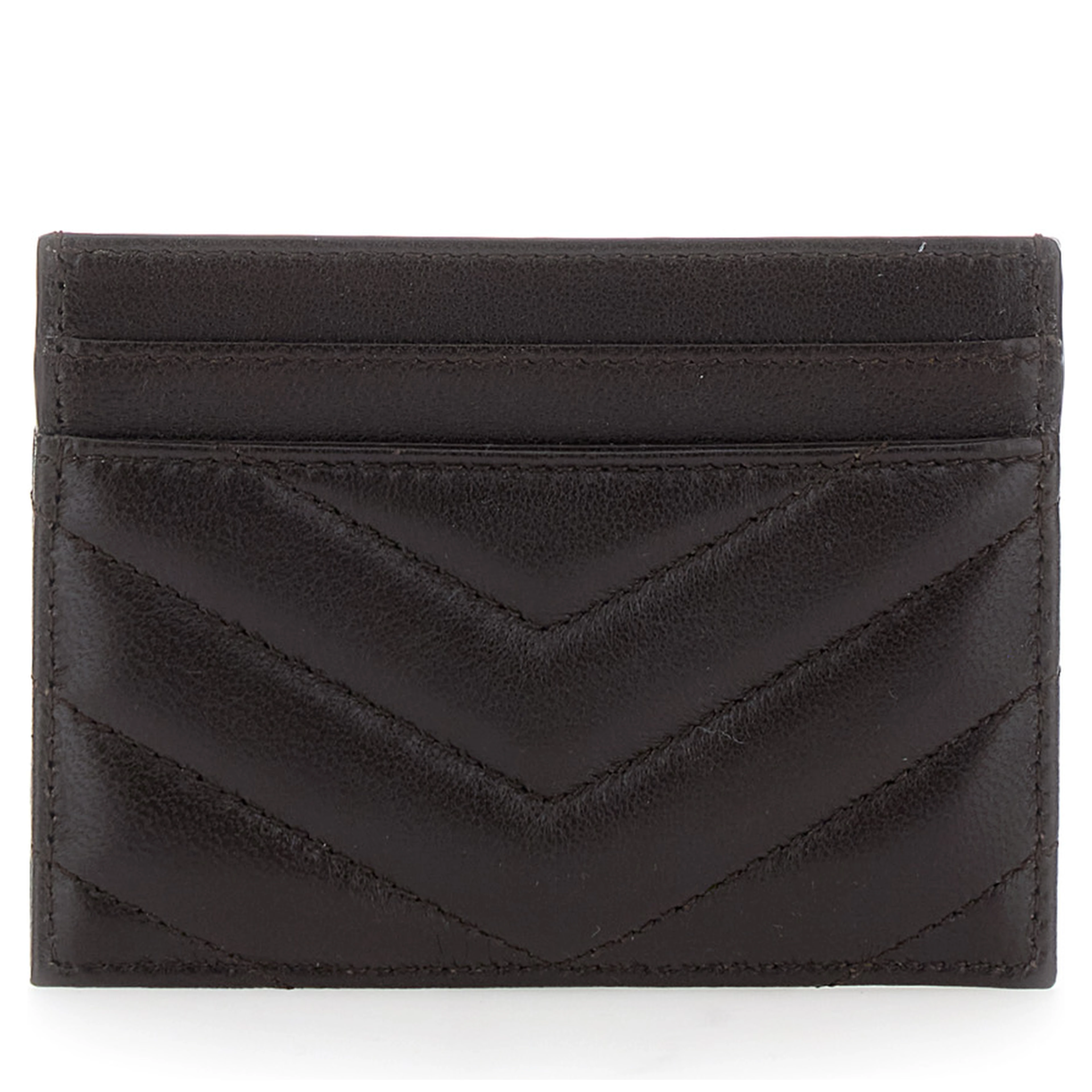 CREDIT CARD CASE AGNEAU SOUPLE BRILLANT MATELASSE