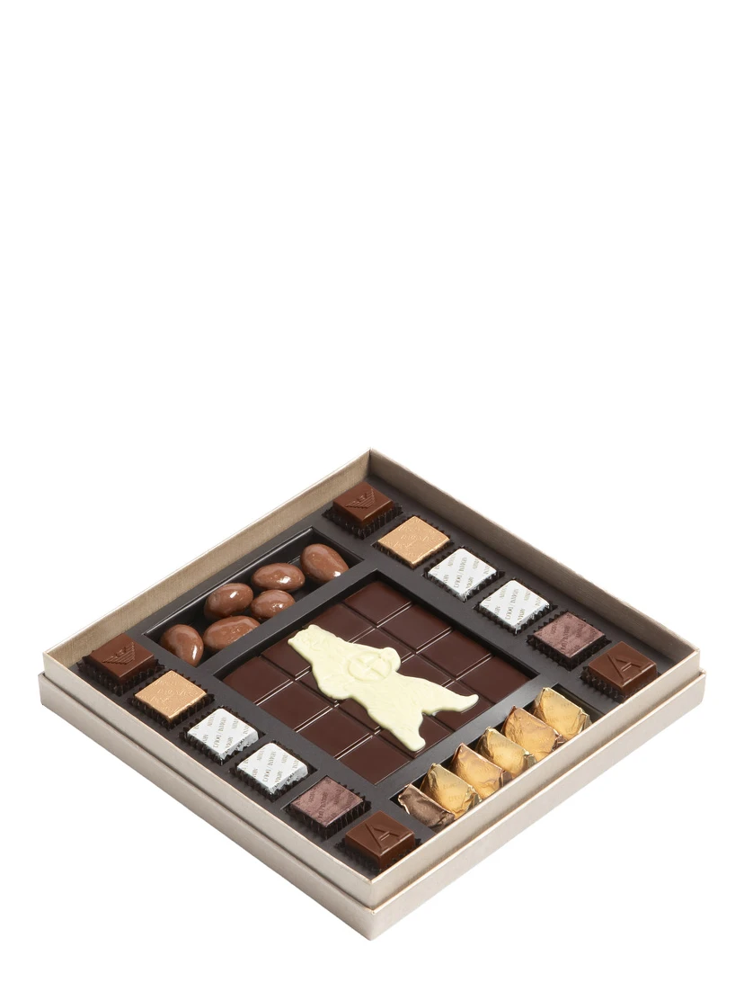Box of assorted chocolates 200 g with 36 pieces in multicolor chocolate unisex