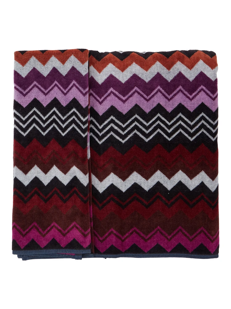 MISSONI HOME Set of 2 towels in multicolored Tech Fabric unisex alternative
