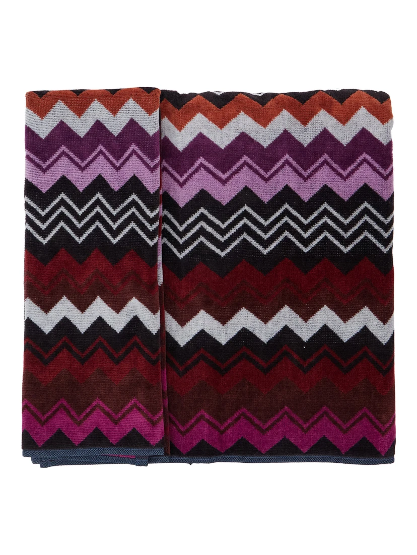 MISSONI HOME Set of 2 towels in multicolored Tech Fabric unisex
