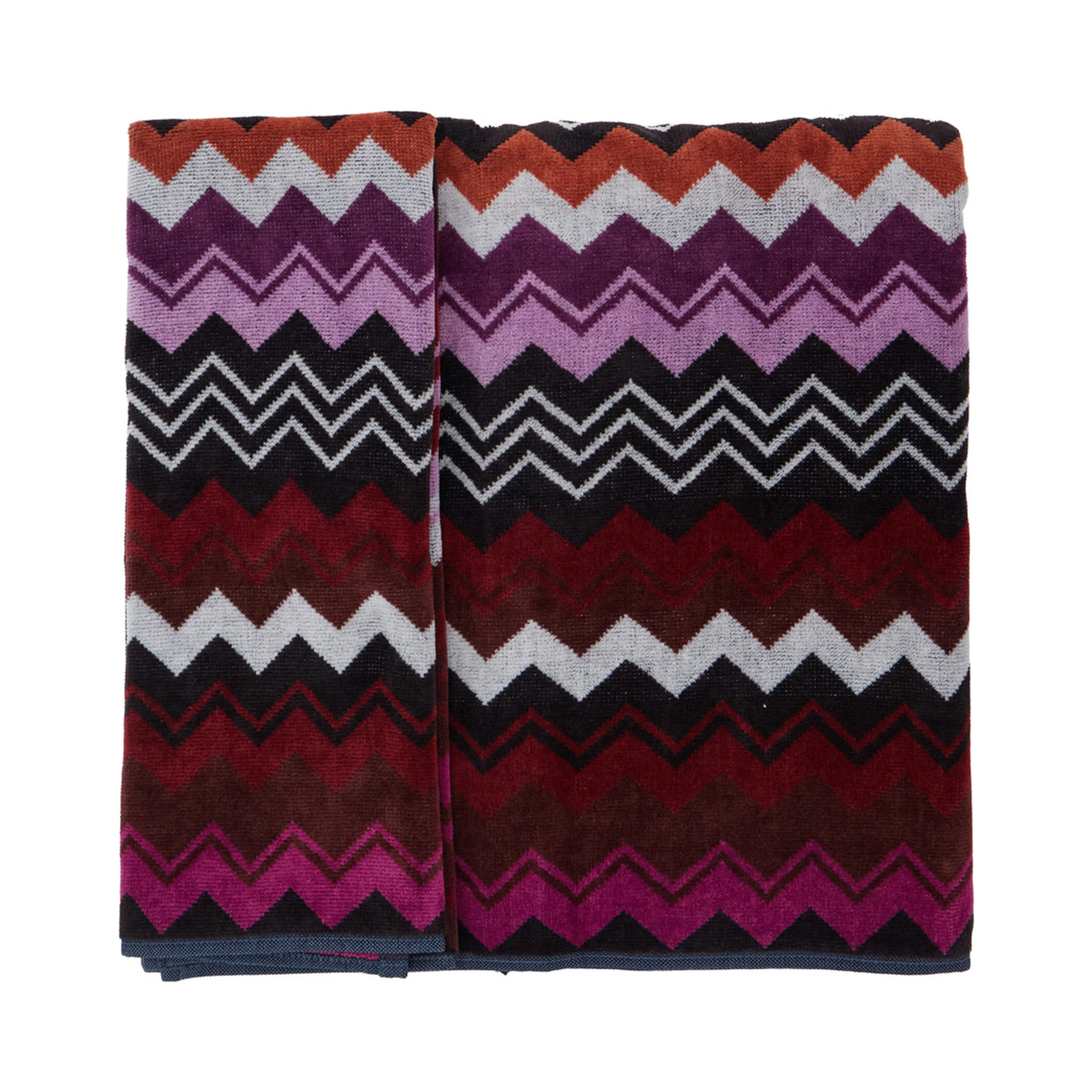 MISSONI HOME Set of 2 towels in multicolored Tech Fabric unisex