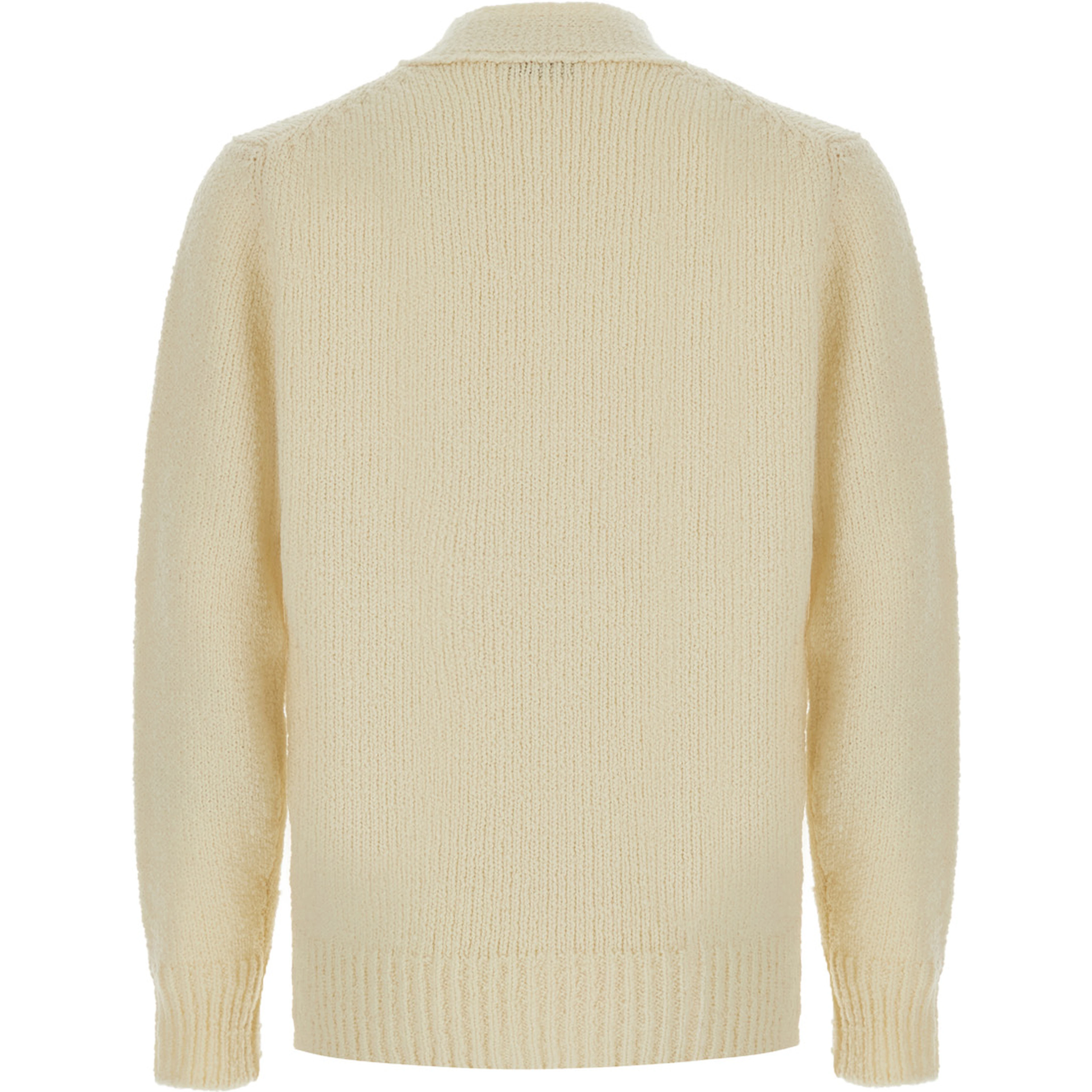 Womens beige fabric cardigan with unspecified fit