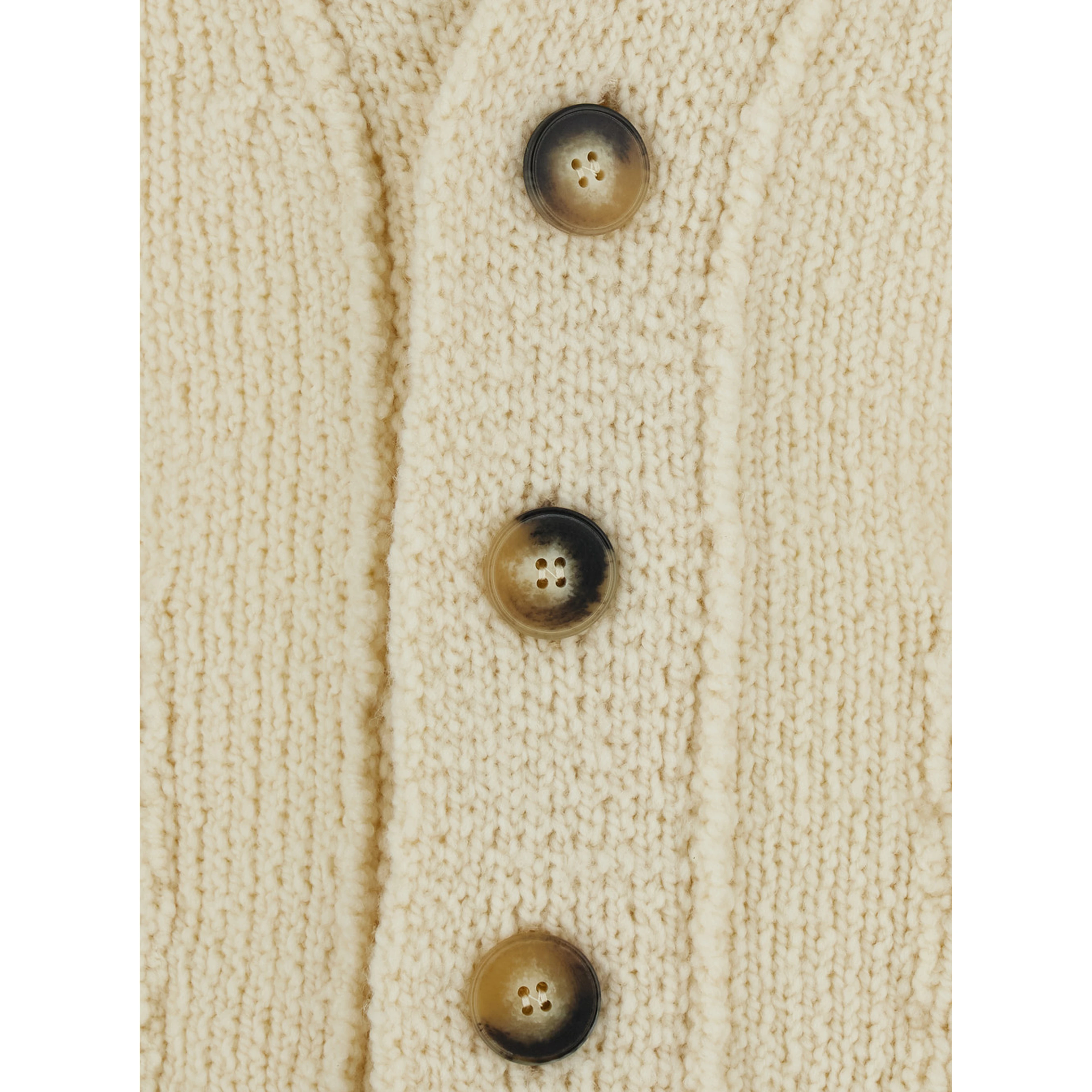Womens beige fabric cardigan with unspecified fit
