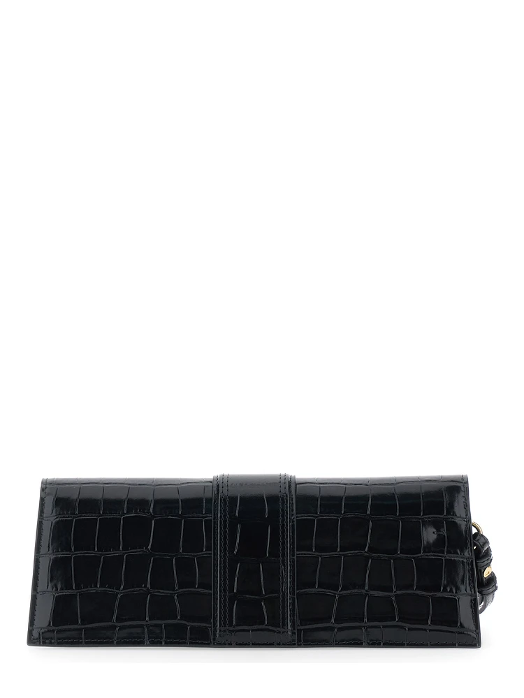 THE BOY POUCH with leather details and black unisex color alternative