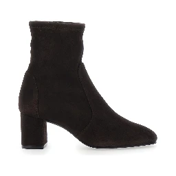 YULIA STRETCH BOOTIE 60 Suede Brown Womens Booties