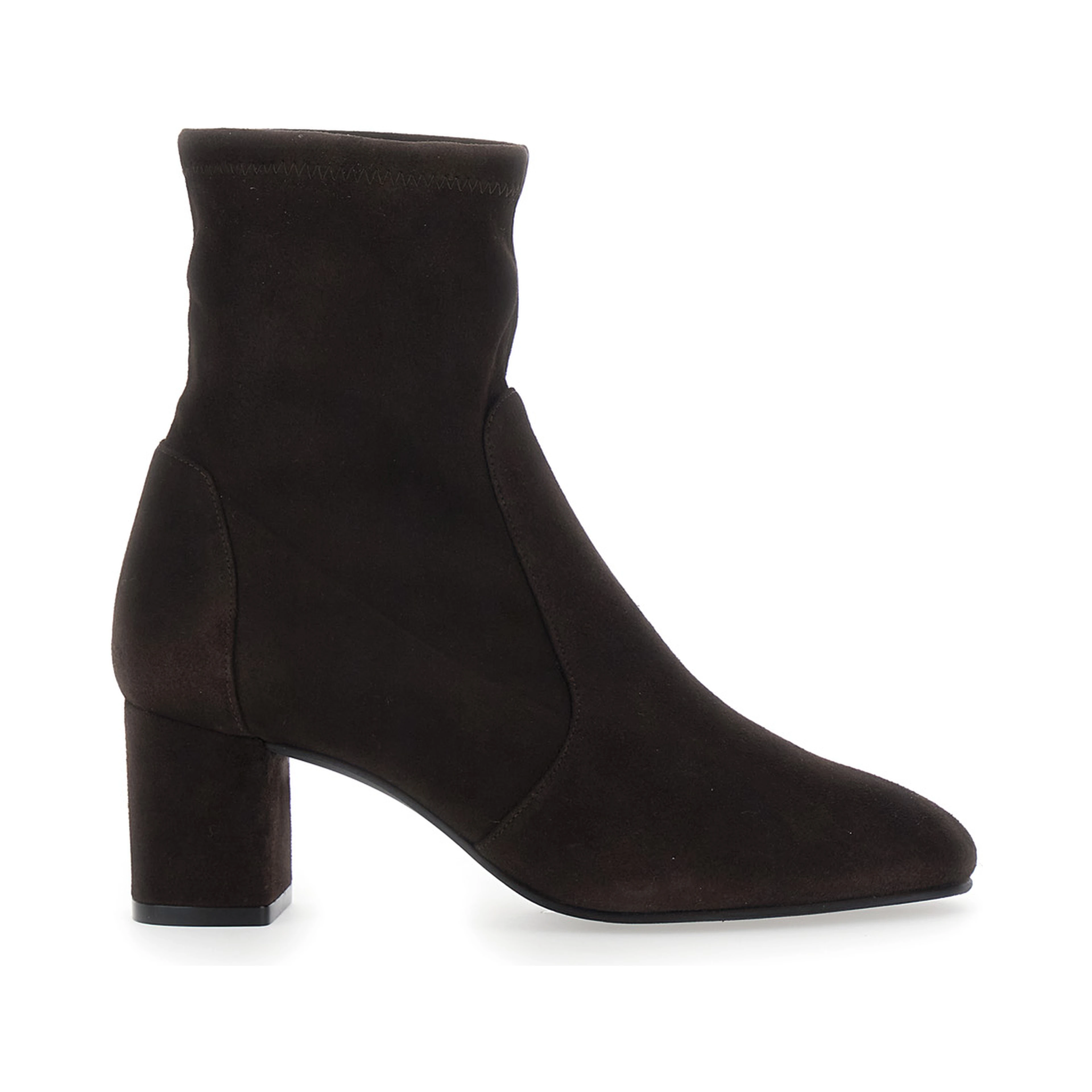 YULIA STRETCH BOOTIE 60 Suede Brown Womens Booties