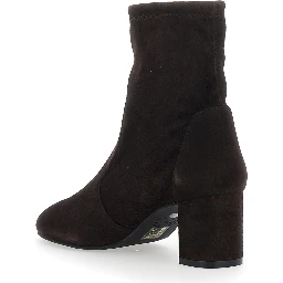 YULIA STRETCH BOOTIE 60 Suede Brown Womens Booties