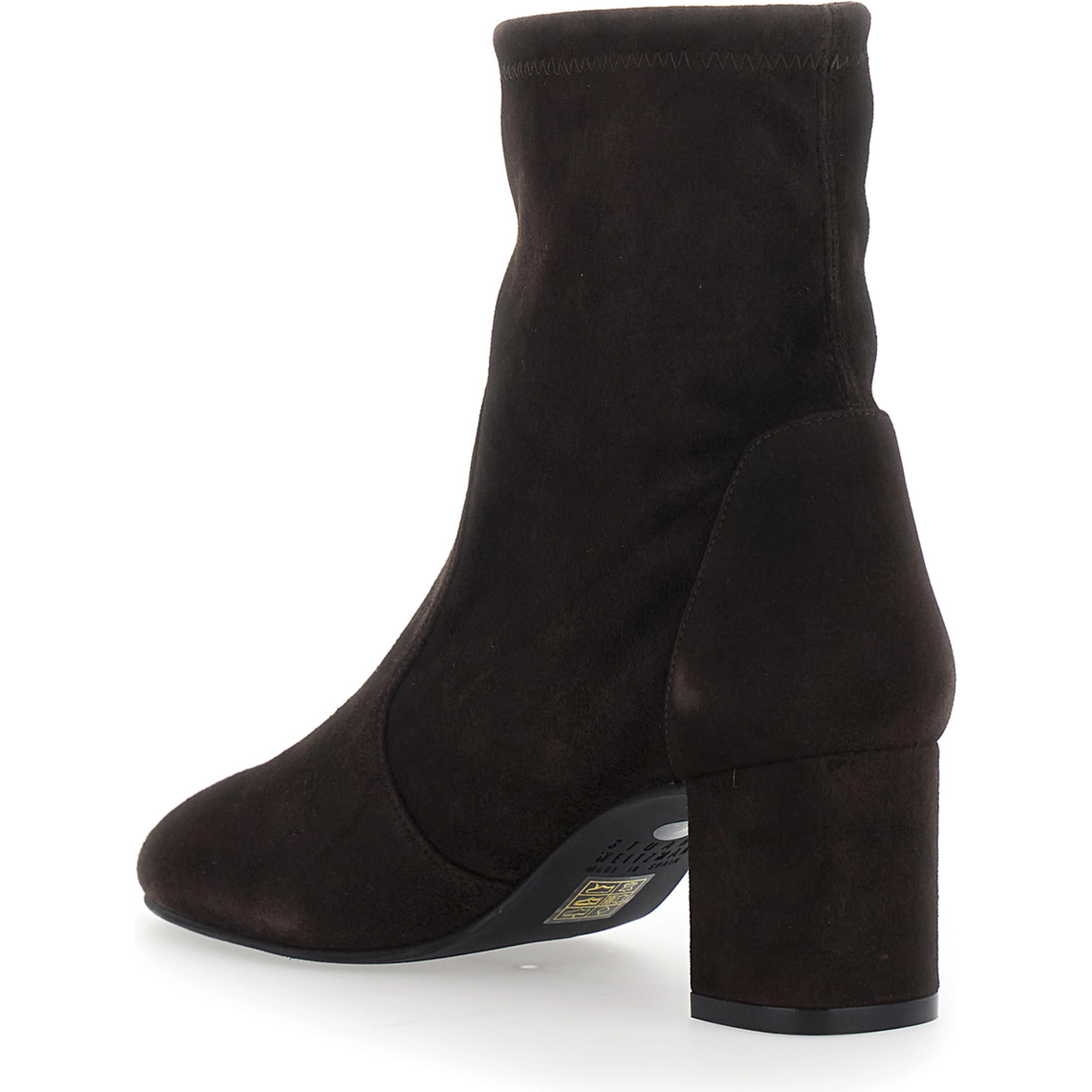 YULIA STRETCH BOOTIE 60 Suede Brown Womens Booties